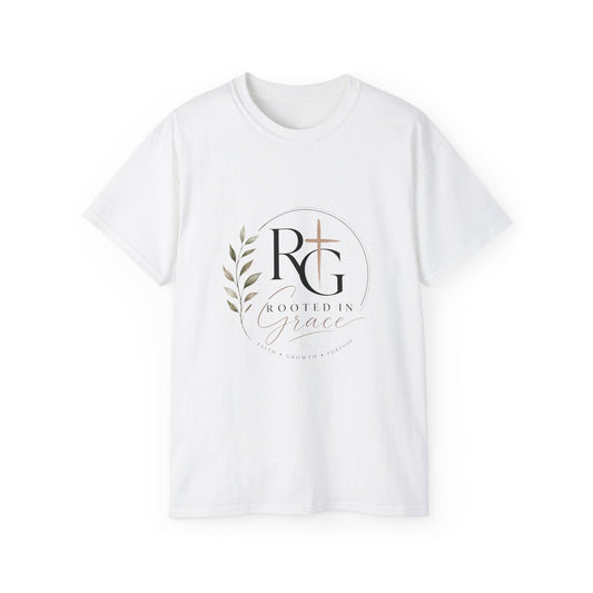 Rooted In Grace white T-Shirt