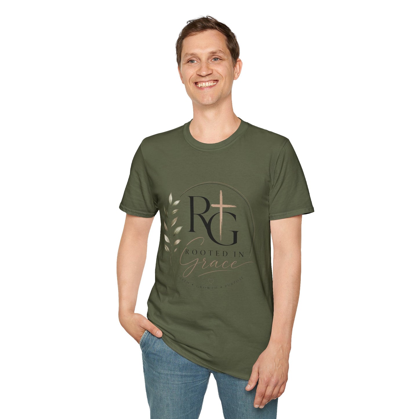 Church Logo T-Shirt — Restored by Grace Christian Tee