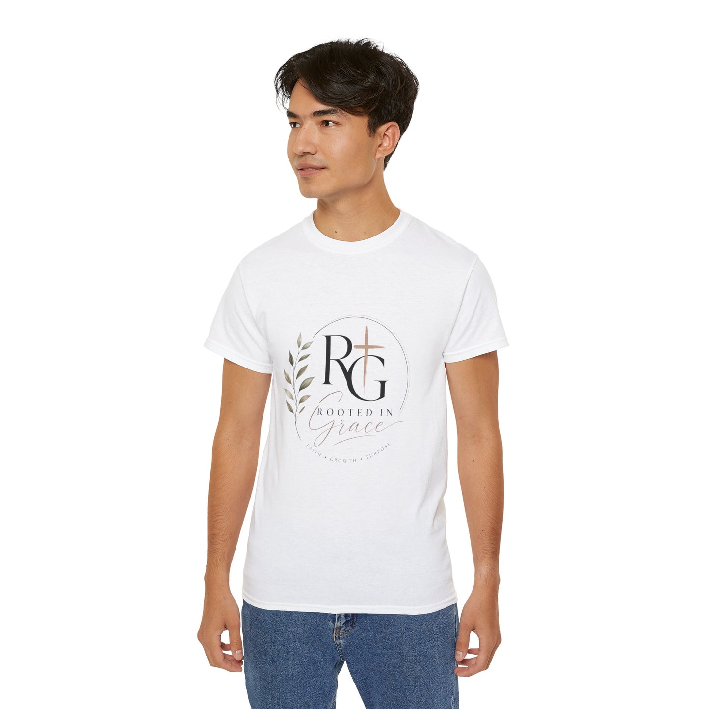 Rooted In Grace white T-Shirt