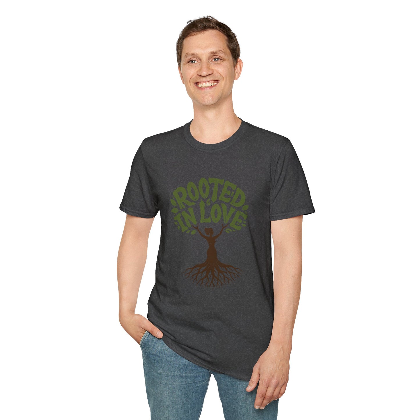 Rooted in Love T-Shirt — Nature Tree Graphic Tee