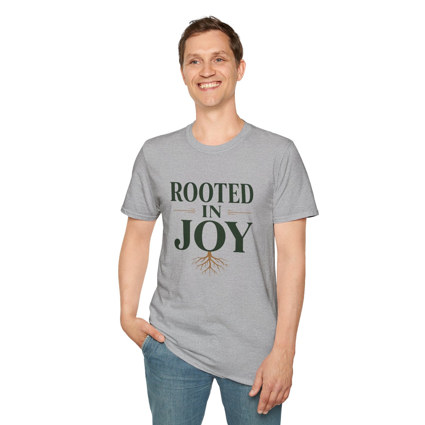Rooted in Joy T-Shirt – Inspirational Faith & Gratitude Tee