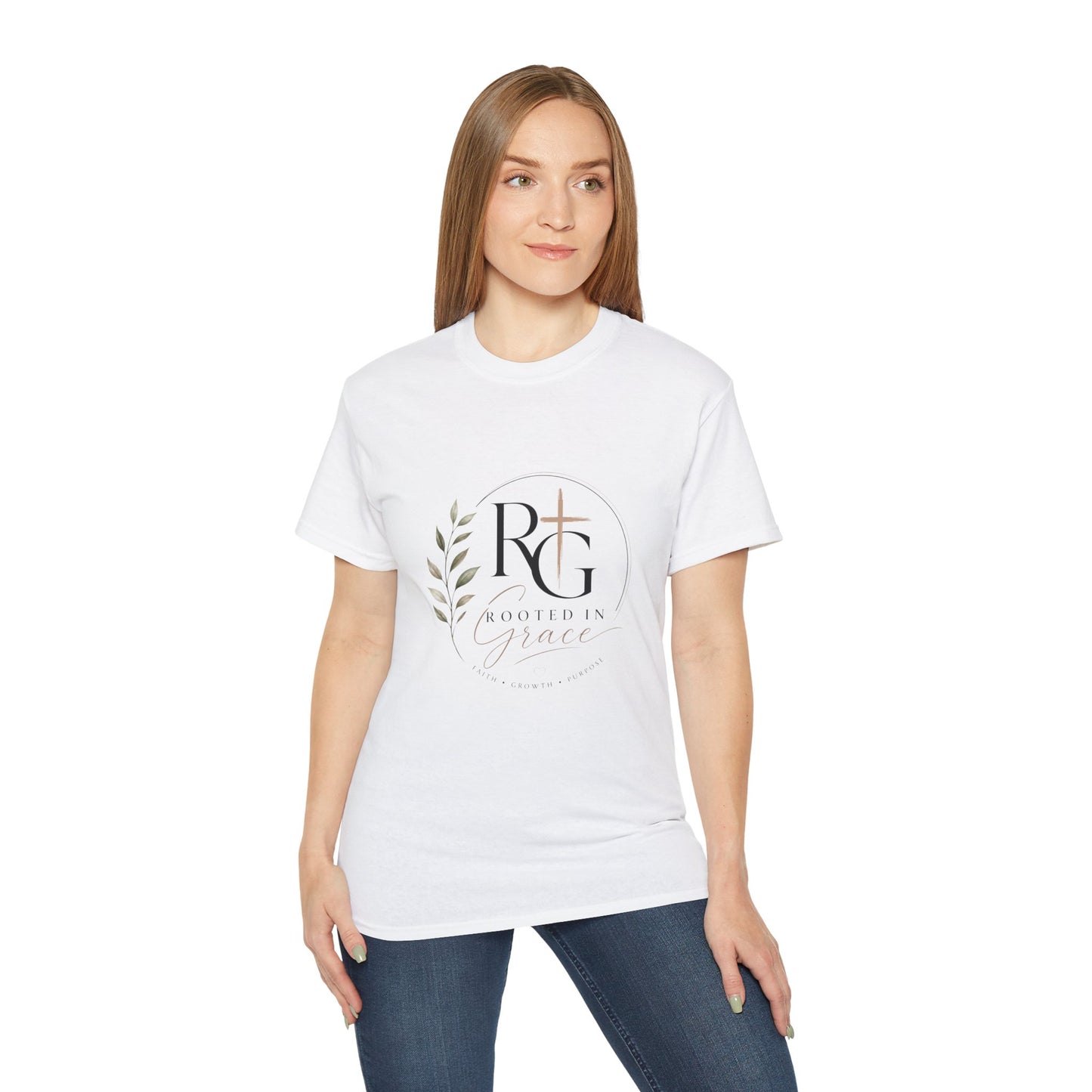 Rooted In Grace white T-Shirt