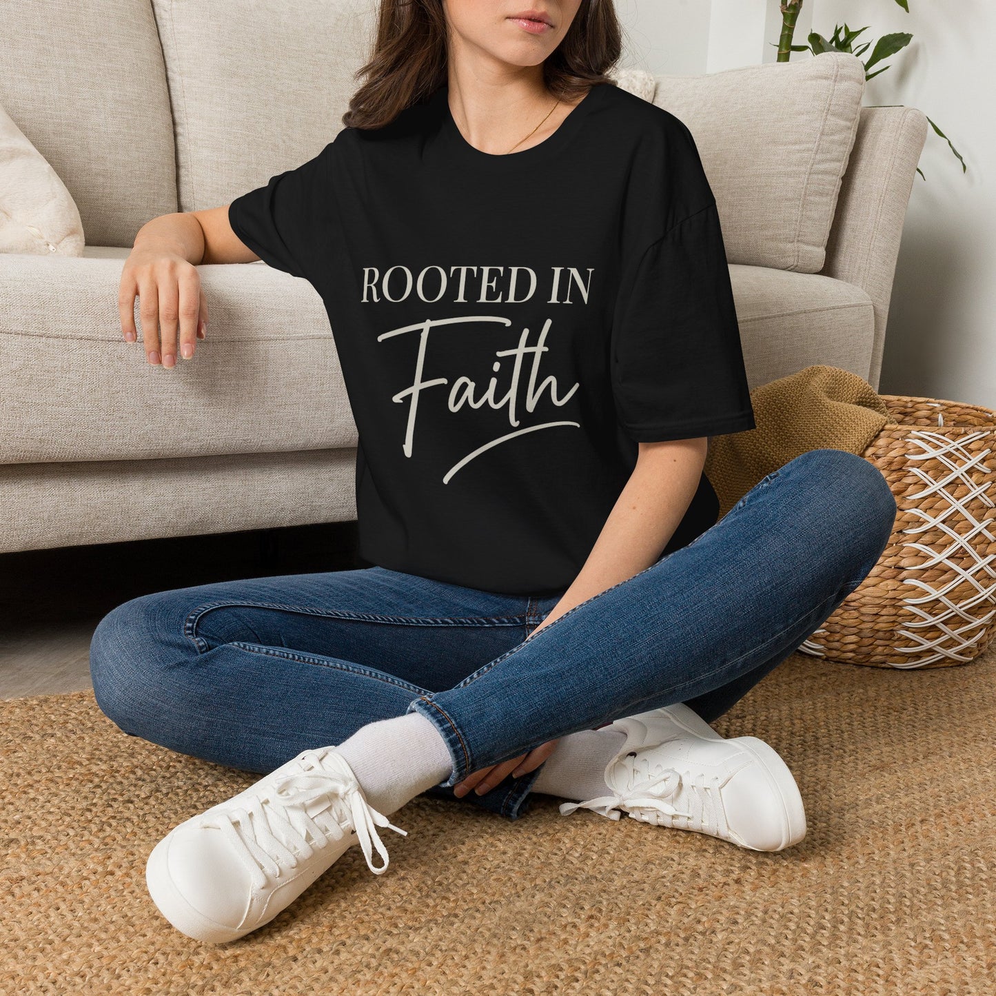 Rooted in Faith T-Shirt — Christian Inspirational Tee
