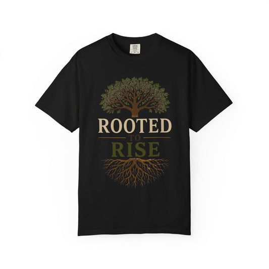 Rooted to Rise T-Shirt — Inspirational Tree of Life Tee
