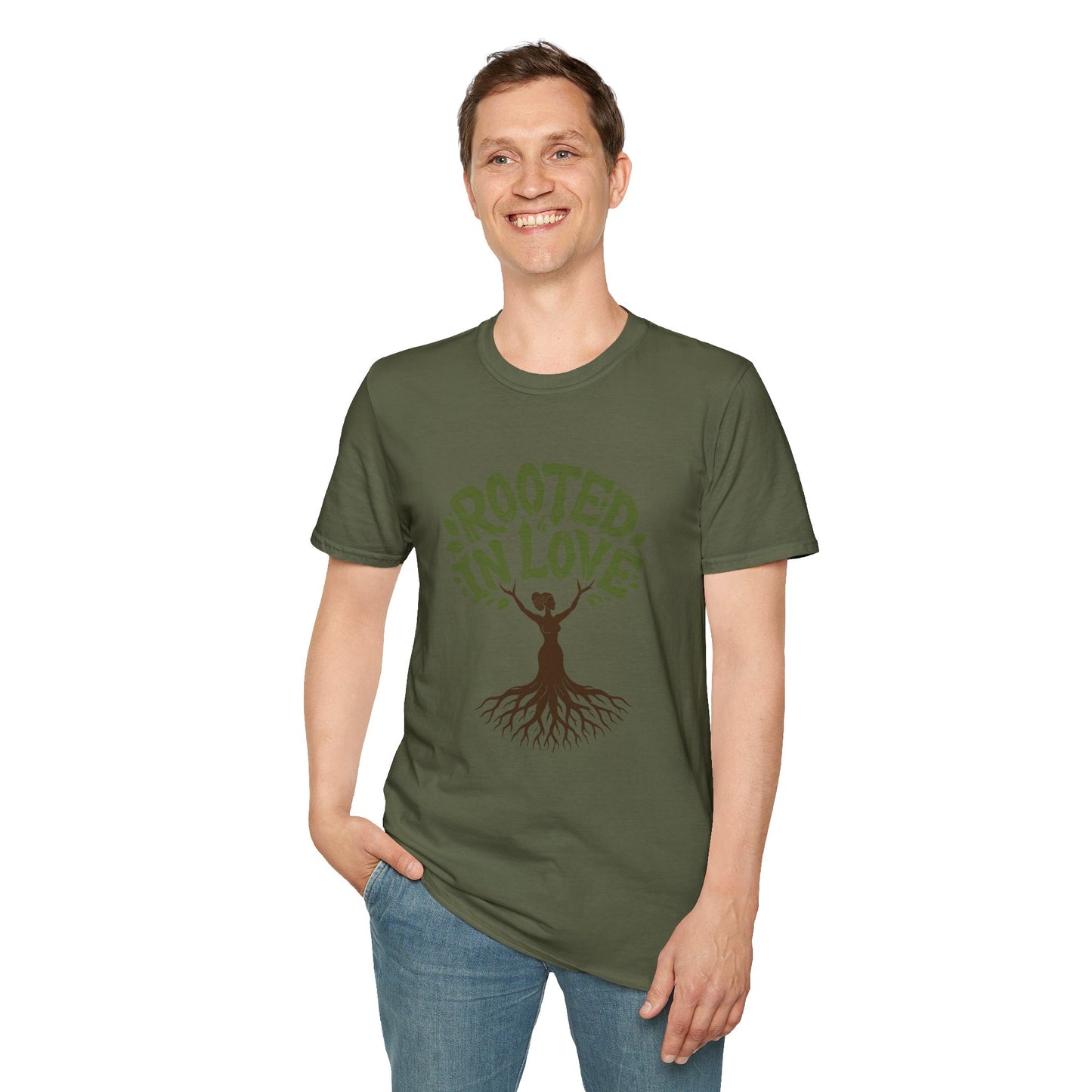 Rooted in Love T-Shirt — Nature Tree Graphic Tee